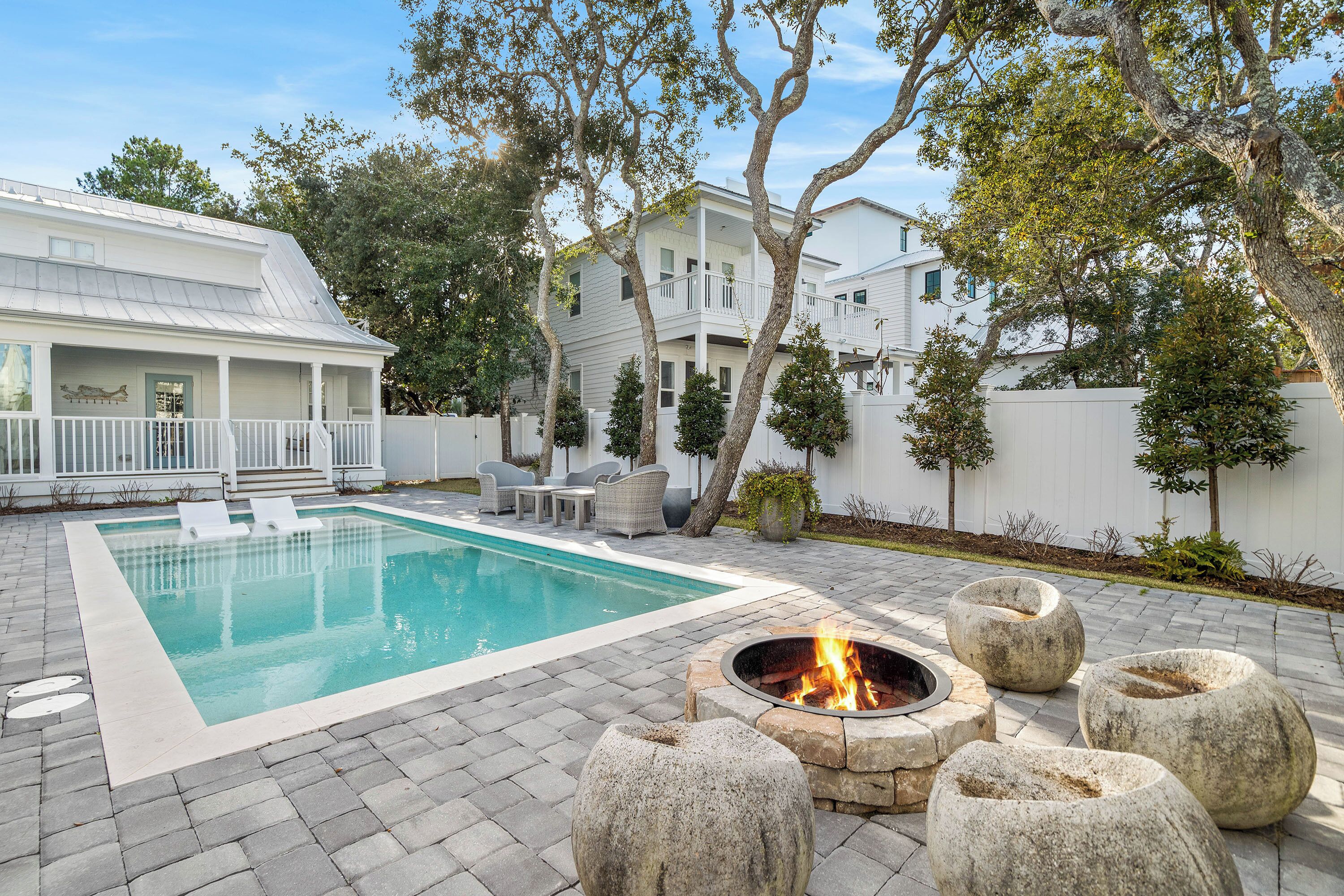 A heated pool