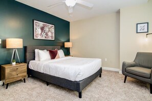 3 bedrooms, iron/ironing board, WiFi, bed sheets