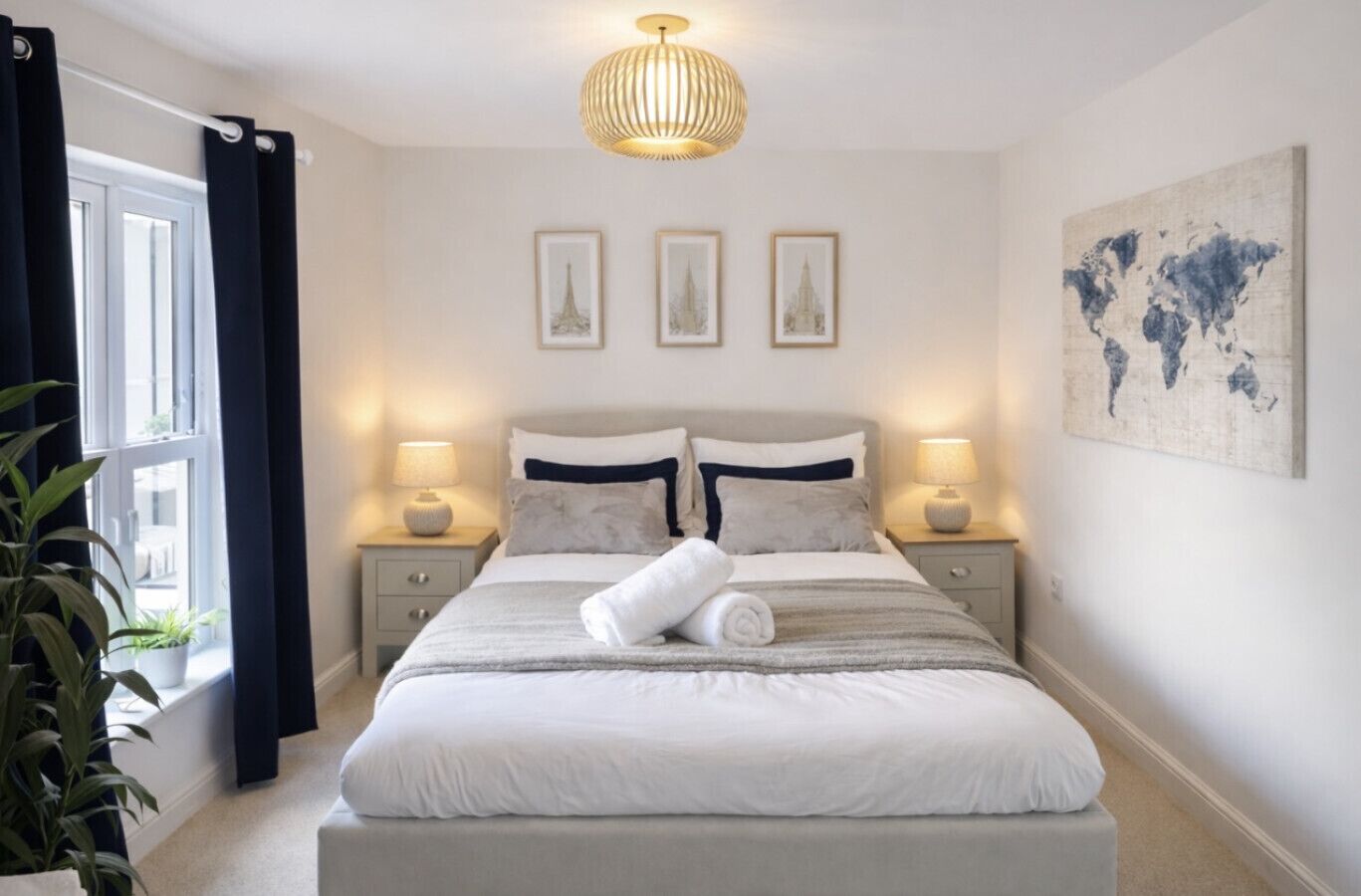 2 bedrooms, iron/ironing board, free WiFi, bed sheets