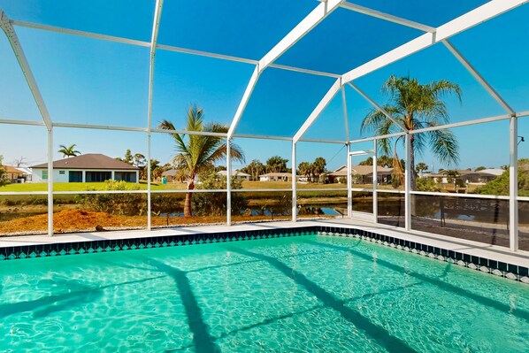 Et oppvarmet basseng