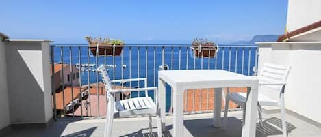 Romantic Double Room, 1 Bedroom, Sea View | Terrace/patio