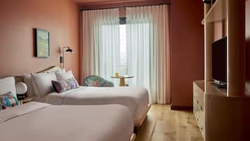 Room, 2 Queen Beds | Hypo-allergenic bedding, in-room safe, desk, laptop workspace