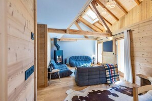 TV connectée, cheminée, jeux vidéo, livres