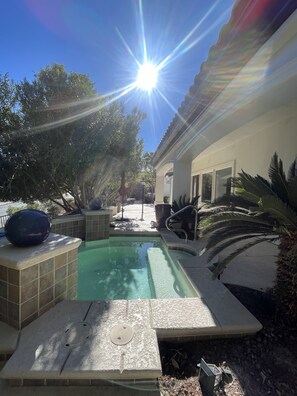 A heated pool