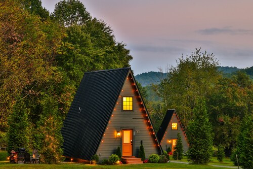 Escape to this unique a-frame cabin minutes from Old Rag Mountain 