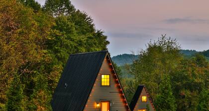 Escape to this unique a-frame cabin minutes from Old Rag Mountain