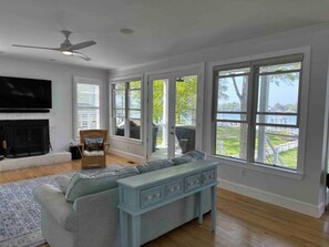 TV, foosball, offices, printers