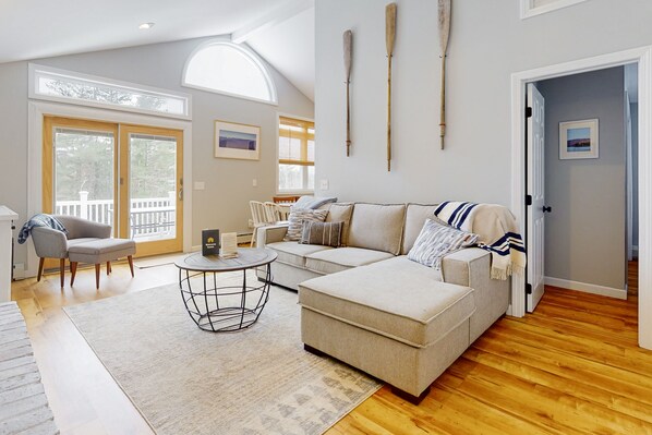 TV, DVD player, video library