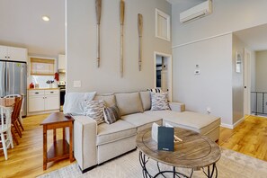 TV, DVD player, video library