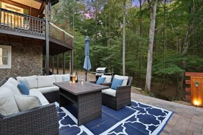 屋外ダイニングエリア