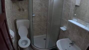 Dusche, Regendusche, Handtücher, Seife