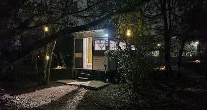 Camp in our Vintage 1970's Tiny Camper with Central A/C and Heat