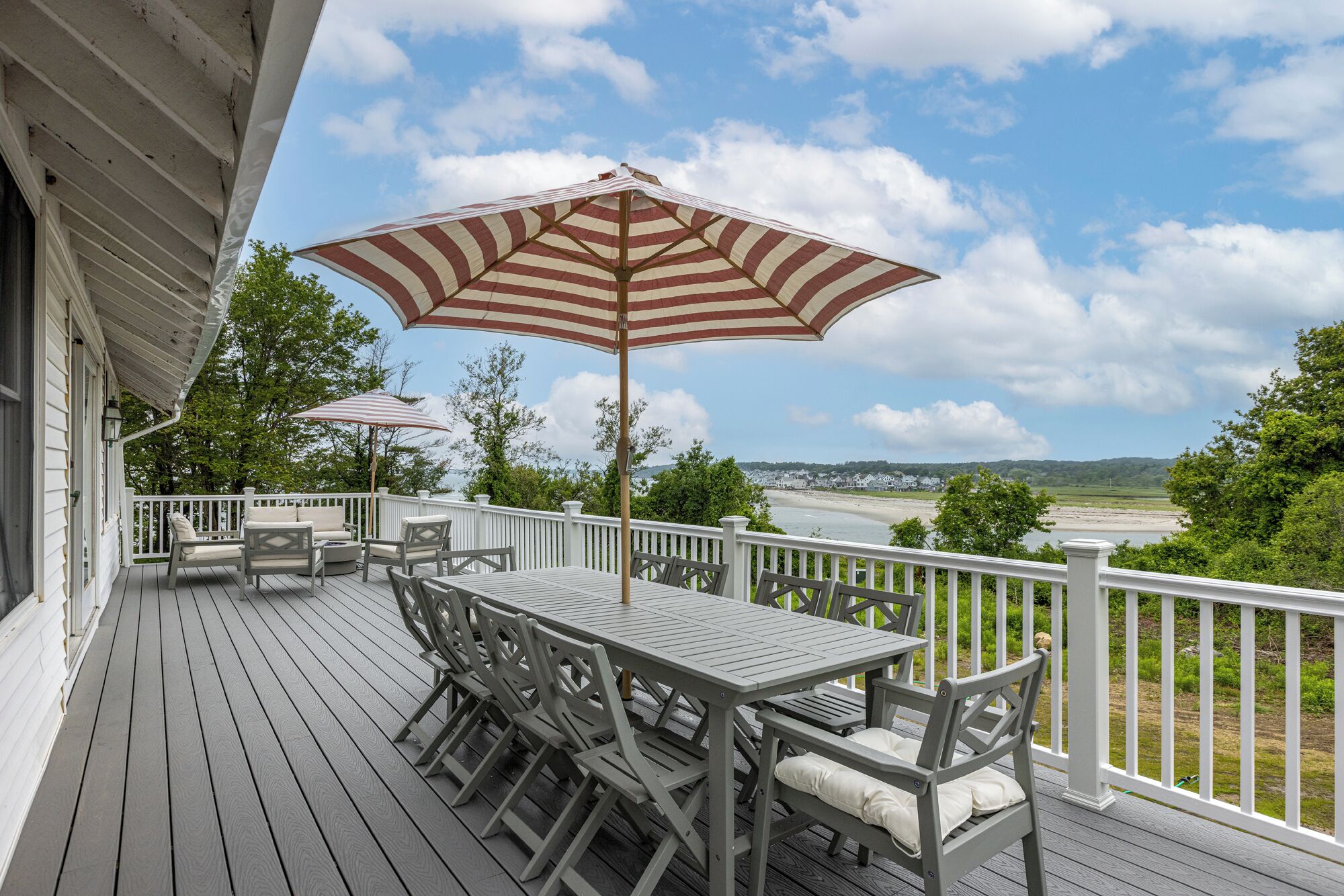 Oceanfront farmhouse on a private beach!