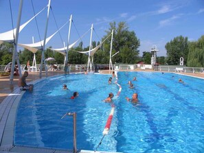 Pool - Mobile home with air conditioning, terrace and pool (Balatonfüred)