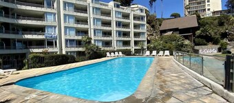 Oceanfront Studio Pool AC Parking Cerro Castillo