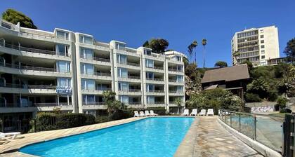 Oceanfront Studio Pool AC Parking Cerro Castillo