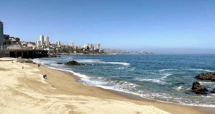 Oceanfront Studio - Pool & Free Parking in Viña