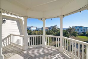 Property grounds - Hobbs Realty - “Holden 5” | Elegant Stay w/ Elevator, Private Heatable Pool & Panoramic Views (Holden Beach)
