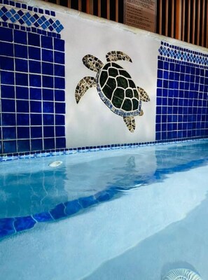 A heated pool