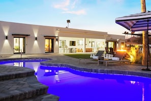 A heated pool
