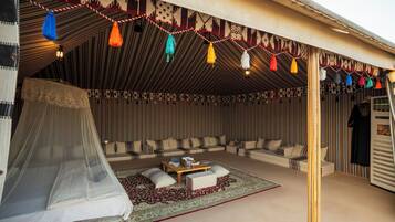 Signature Tent With Camp Activities | 1 bedroom, minibar (free items), rollaway beds (free), bed sheets