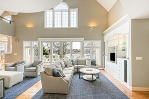 TV, fireplace, table football, offices