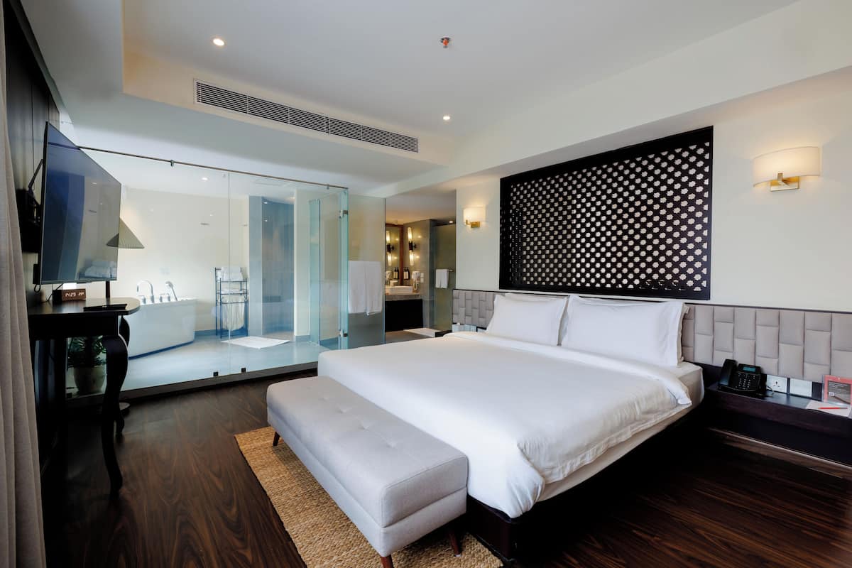Executive-Zimmer, barrierefrei | Wohnbereich