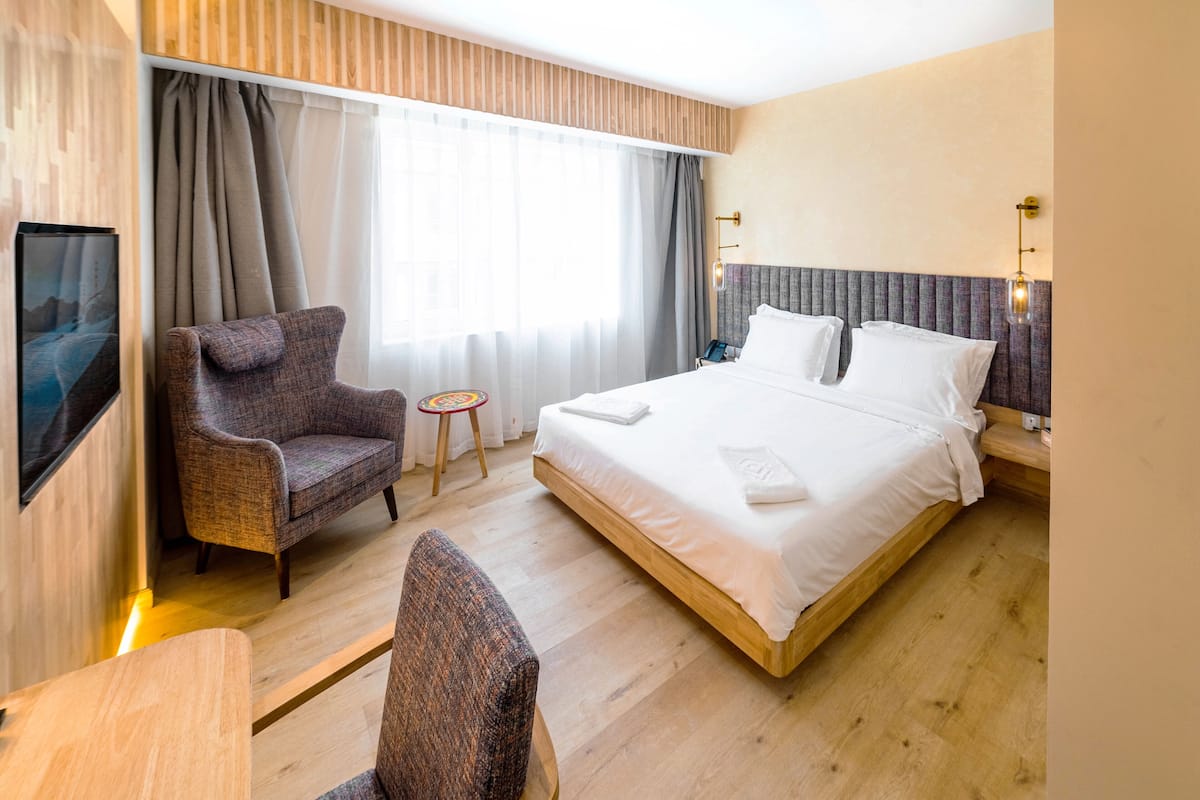 1 habitación, ropa de cama de alta calidad y camas con pillow-top