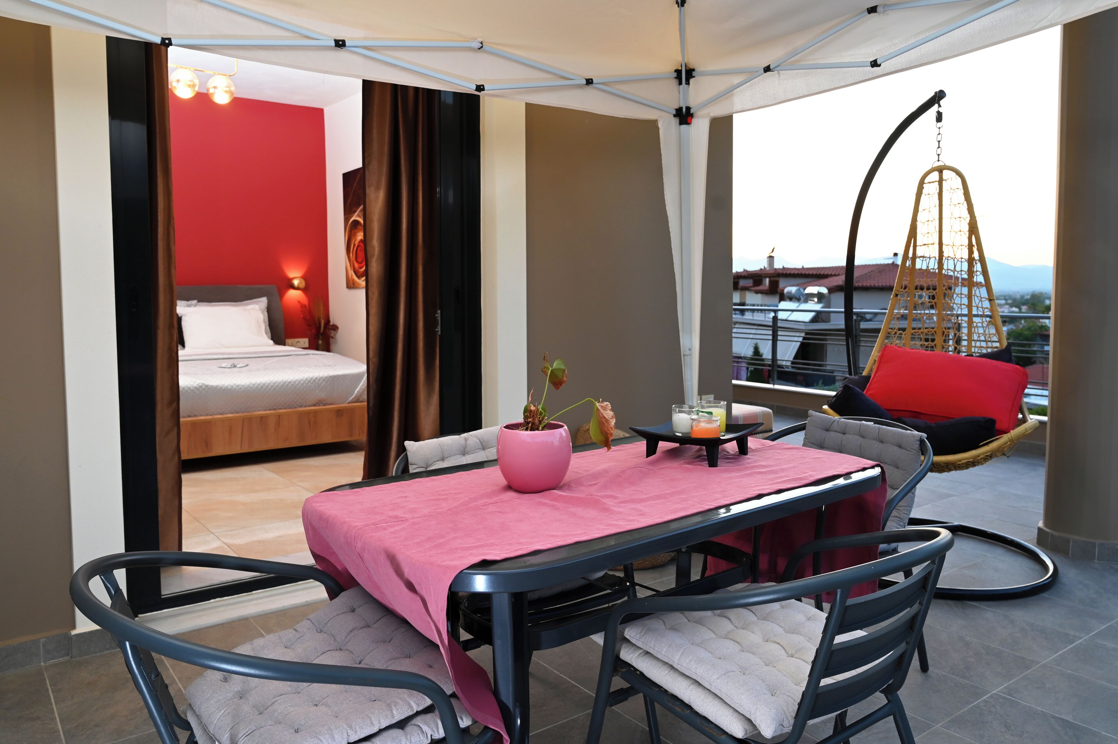 Quarto casal superluxo | Terraço/pátio