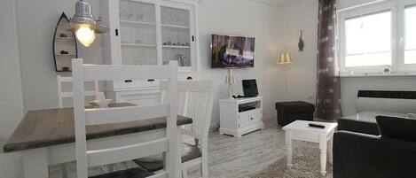 TV, DVD player, stereo