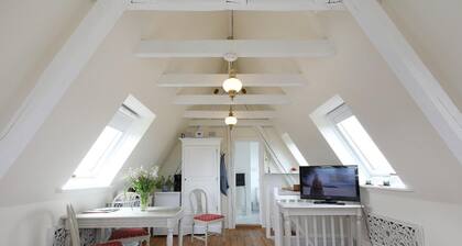 Two wooden staircases adapted to the charm of the house...