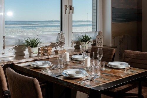 Fantastic sea view over the east side to the islands of Föhr and Amrum.