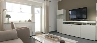 This apartment on the mezzanine floor offers plenty of space for 3 people.