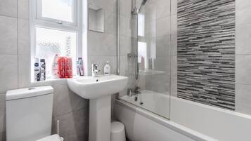 Free toiletries, hair dryer