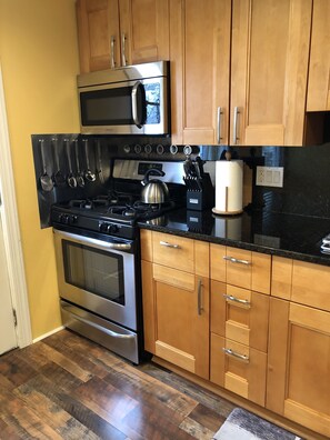 Microwave, oven, stovetop, dishwasher