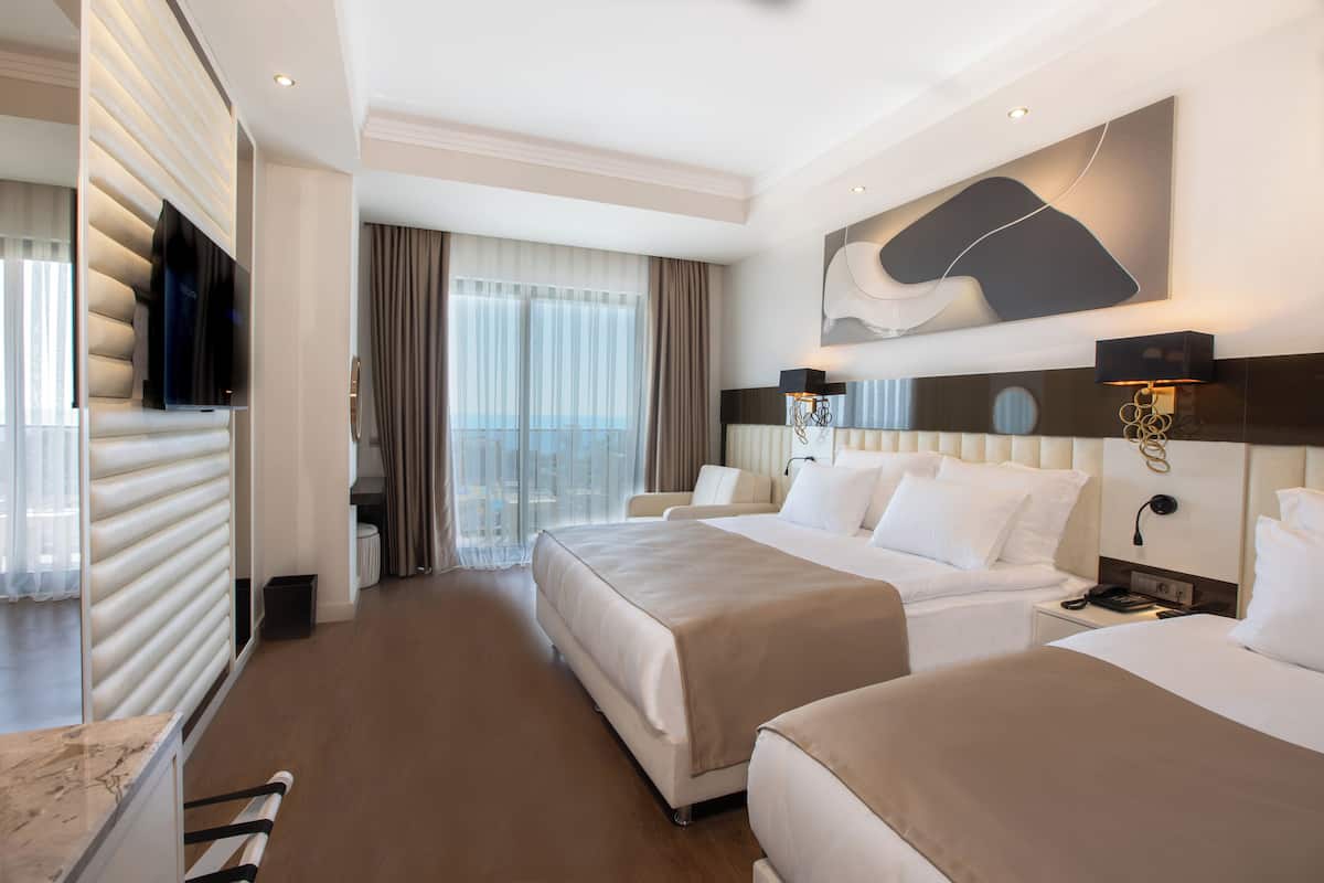 Deluxe Standard Sea View | Ropa de cama de alta calidad y camas Select Comfort