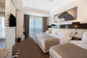 Deluxe Standard Sea View | Roupas de cama premium, camas Select Comfort