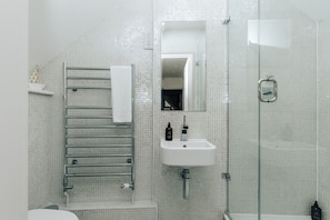 Hair dryer, towels
