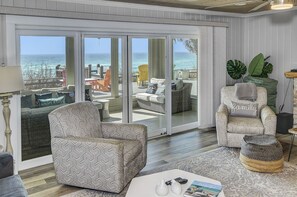 House, 3 Bedrooms | Living area - Gulf Front Home In Seagrove Beach, FL With 3 Bedrooms Ands Home by RedAwning (Santa Rosa Beach)