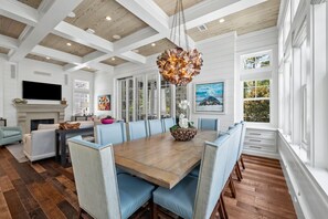 Dining - "Stress Free" Golf Cart Pool Exquisite, 6 bedroom, new construction home WaterColor 6 Home by RedAwning (Santa Rosa Beach)