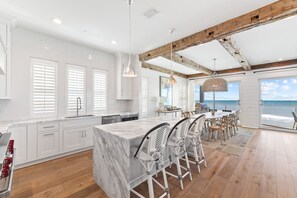 Private kitchen - Gulf Front Luxurious Home With Private Pool And Beach Access 6 Bedroom Home by RedAwning (Panama City Beach)