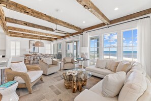 Living area - Gulf Front Luxurious Home With Private Pool And Beach Access 6 Bedroom Home by RedAwning (Panama City Beach)