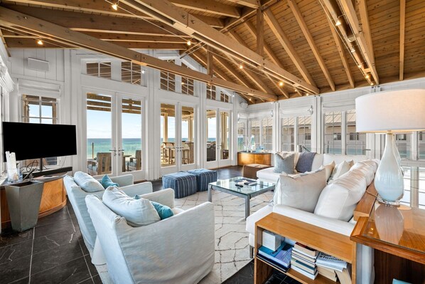 House, 4 Bedrooms | Living area - Beach Front Seaside Home Outside The Box 4br/4.5bth 4 Bedroom Home by RedAwning (Santa Rosa Beach)