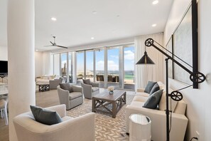 Living area - Luxurious Penthouse Condo With Stunning Gulf Views! #402 Viridian In Seagrove 5br Sleeps 12 5 Bedroom Condo by RedAwning (Santa Rosa Beach)