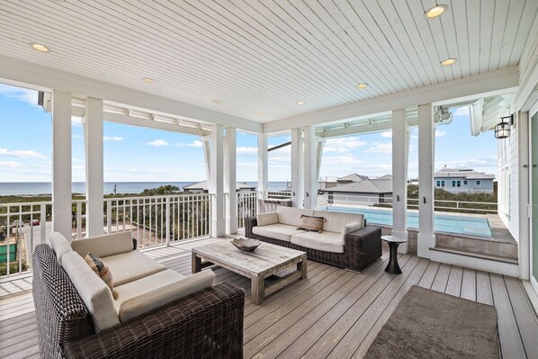 House, 5 Bedrooms | Property grounds - Beach + Gulf Views With A 3rd Floor Pool Mala House Inlet Beach, Fl 5 Bedroom Home by RedAwning (Panama City Beach)