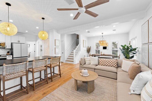 House, 5 Bedrooms | Living area - "the Sands" private Pool Game Room Close To Beach Sleeps 18 5 Bedroom Home by RedAwning (Panama City Beach)