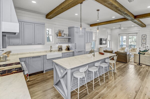 Private kitchen - 'more Grayter' Lake Views Walk To Beach Gorgeous 5 Br Grayton Beach Home Neighborhood Pool 5 Bedroom Home by RedAwning (Santa Rosa Beach)