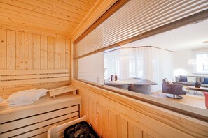 Sauna - Luxury apartment Meeresbrise with sauna & sea view |terrace |close to the beach I Binz (Binz)