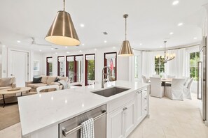 House, 6 Bedrooms | Private kitchen | Fridge, oven, coffee/tea maker, toaster - Newly Designed Custom Seaside Home with 6 Bedrooms + Next to Adult Pool/Fitness Center 6 Home by RedAwning (Santa Rosa Beach)