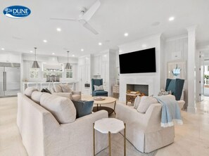 House, 6 Bedrooms | Living area - Newly Designed Custom Seaside Home with 6 Bedrooms + Next to Adult Pool/Fitness Center 6 Home by RedAwning (Santa Rosa Beach)